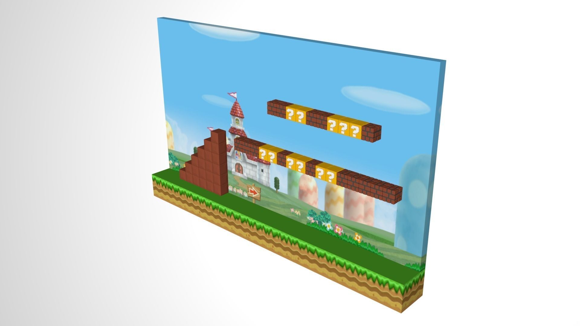 Super Mario Bros Level 3D model_0