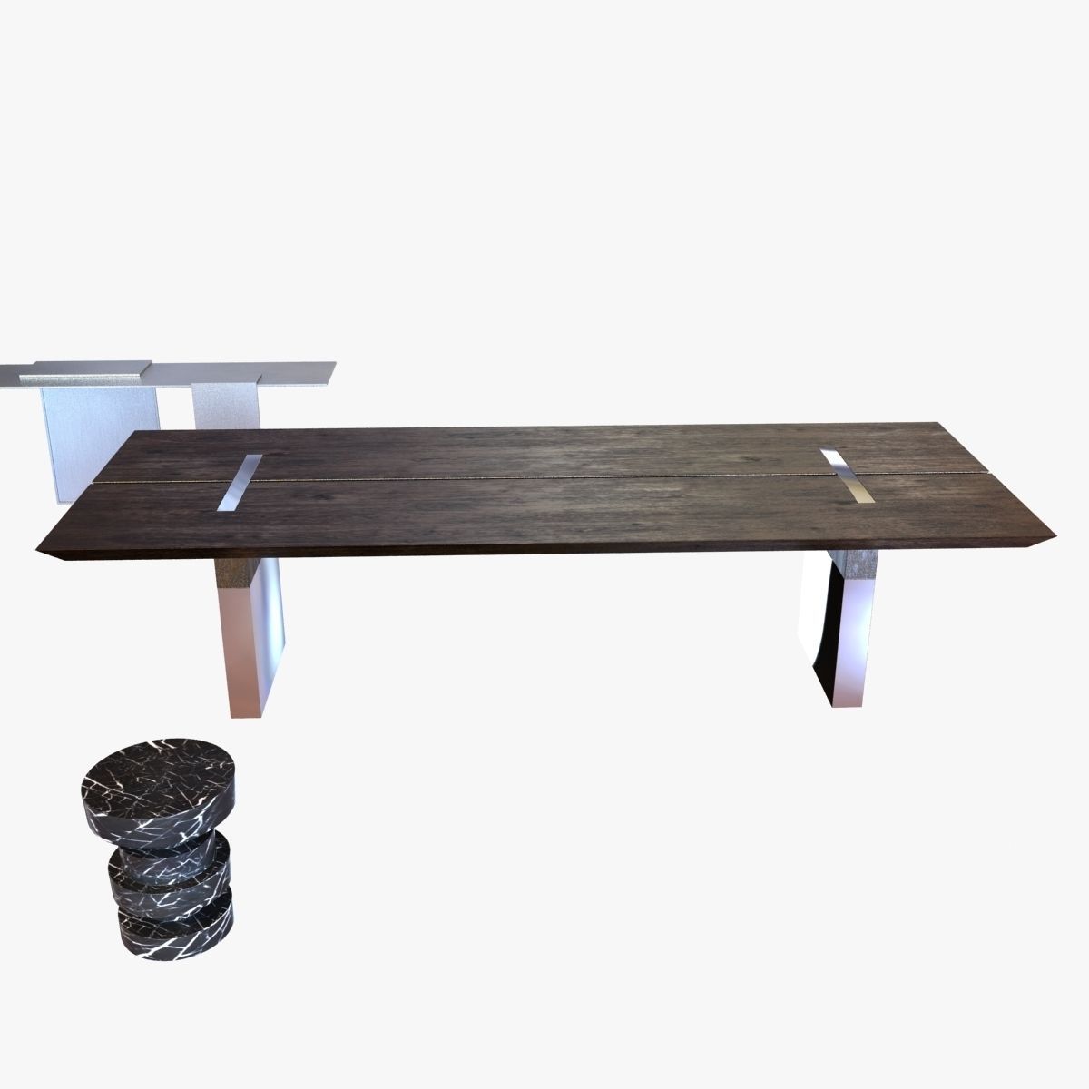 Tables Collection set of and chairs 3D model_6