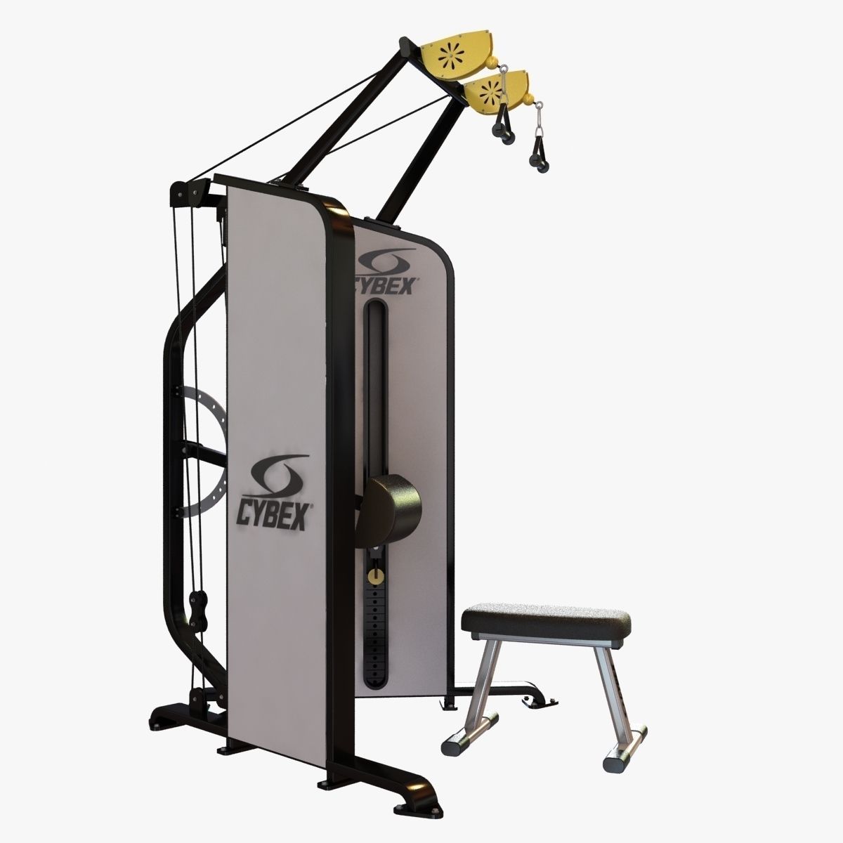 Gym FUNCTIONAL TRAINER 3D model_1