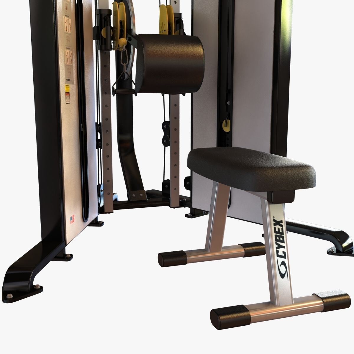 Gym FUNCTIONAL TRAINER 3D model_3