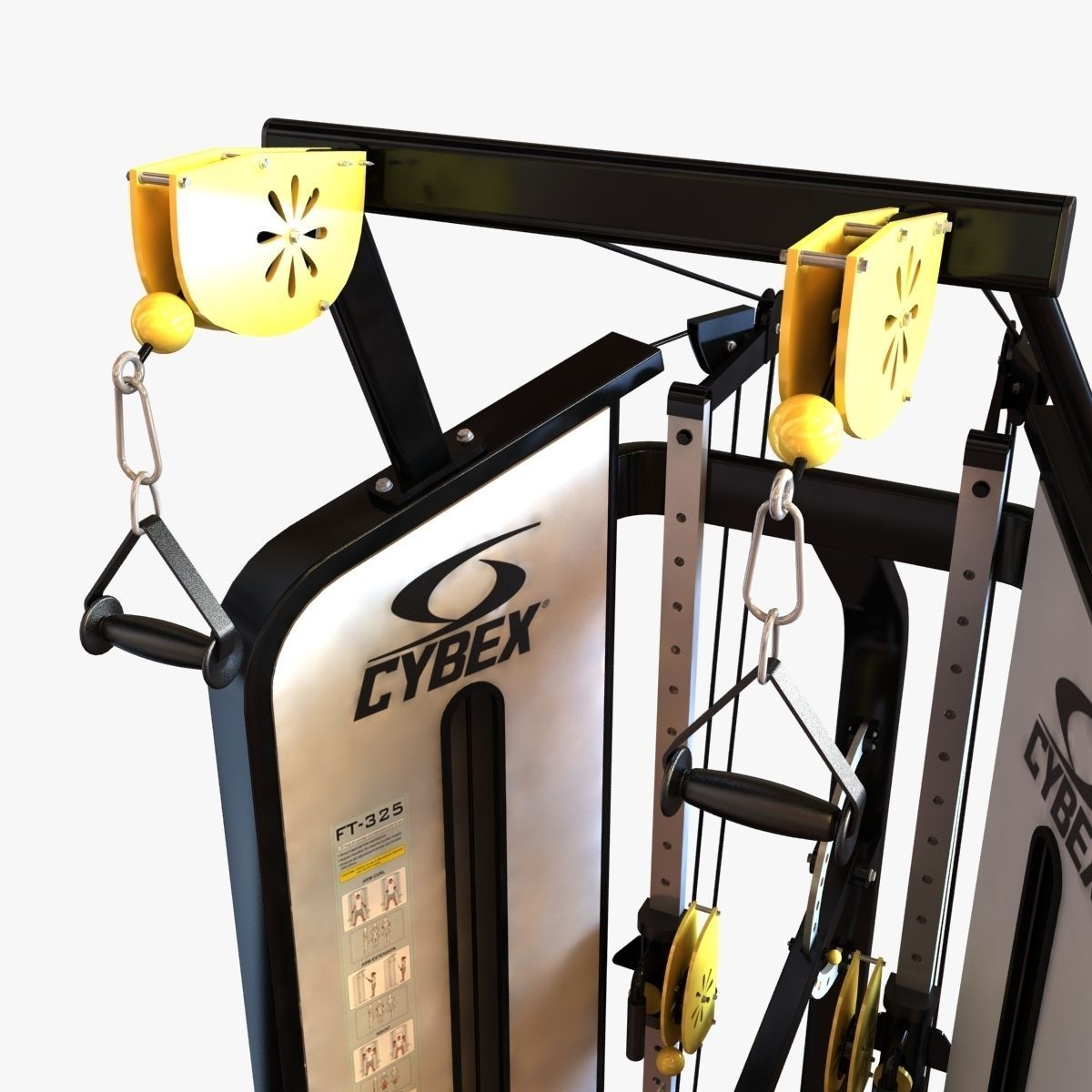 Gym FUNCTIONAL TRAINER 3D model_4