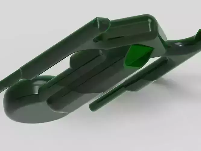 Toy space ship 3D print model