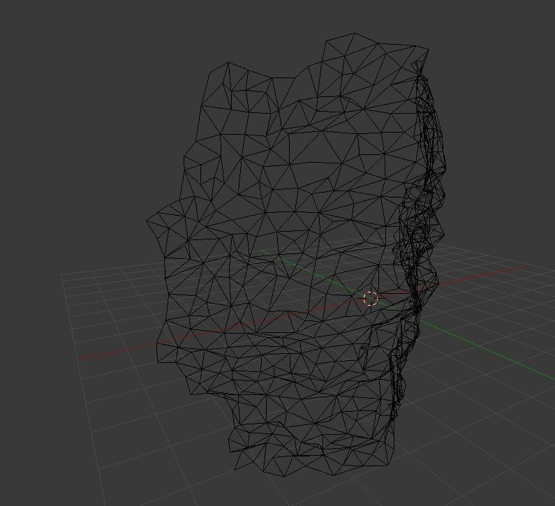 Scanned White Realistic Rockwall game-ready Low-poly 3D model_4