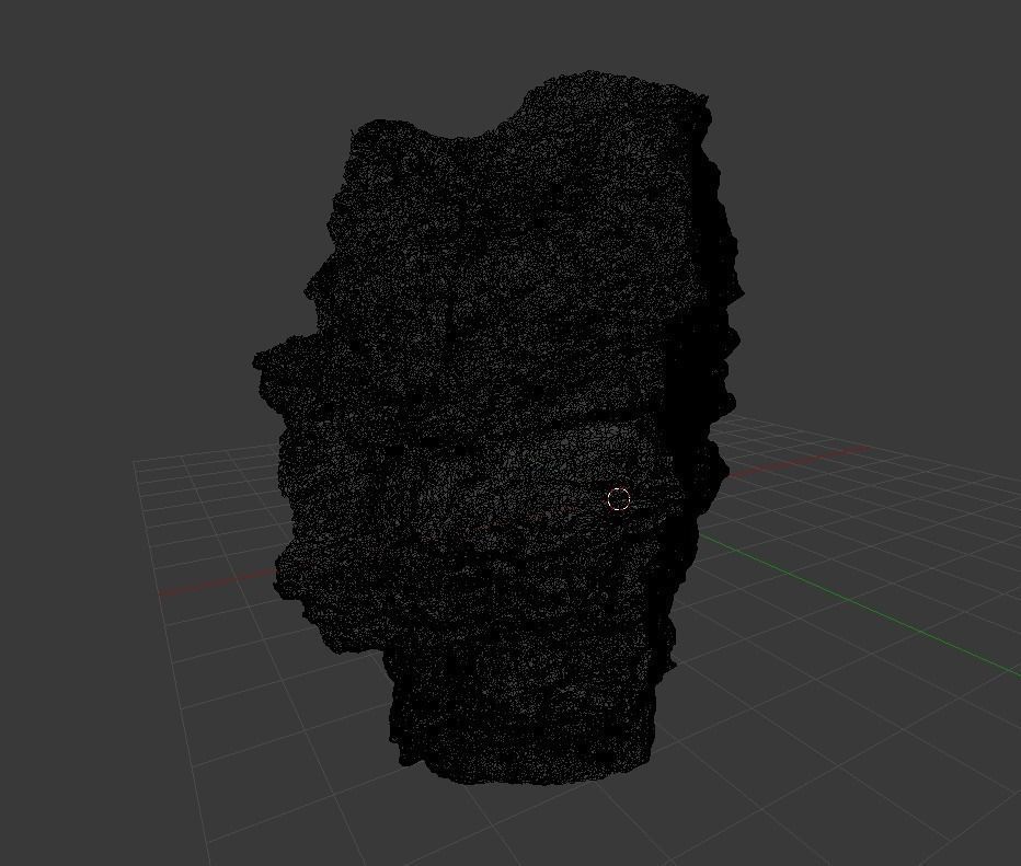 Scanned White Realistic Rockwall game-ready Low-poly 3D model_2