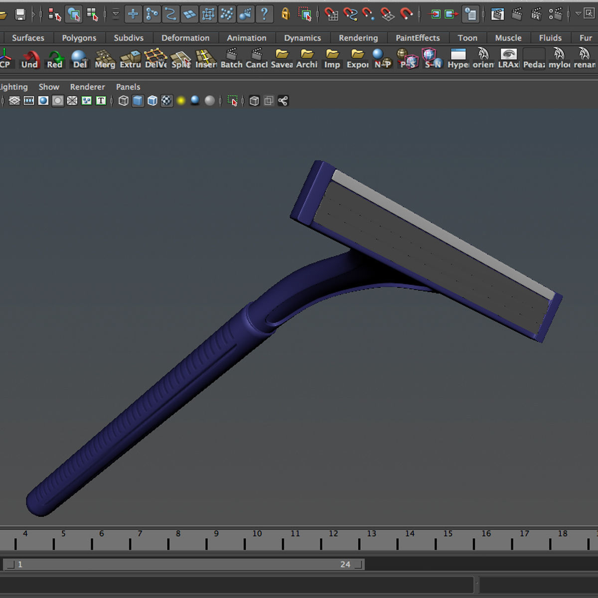 Safety razor 3D model_12