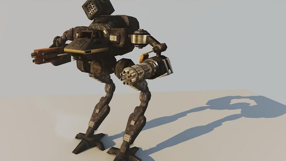 The Behemoth G2 Bipedal Assault Mech Type I Low-poly 3D model_5