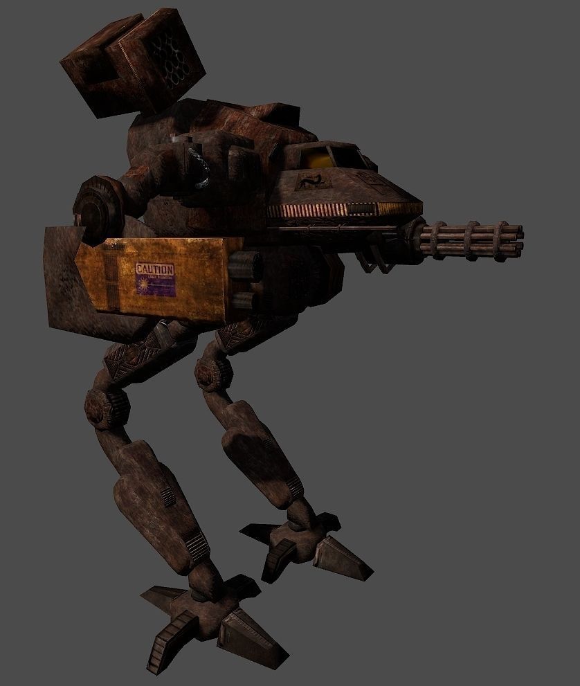 The Behemoth G2 Bipedal Assault Mech Type I Low-poly 3D model_7