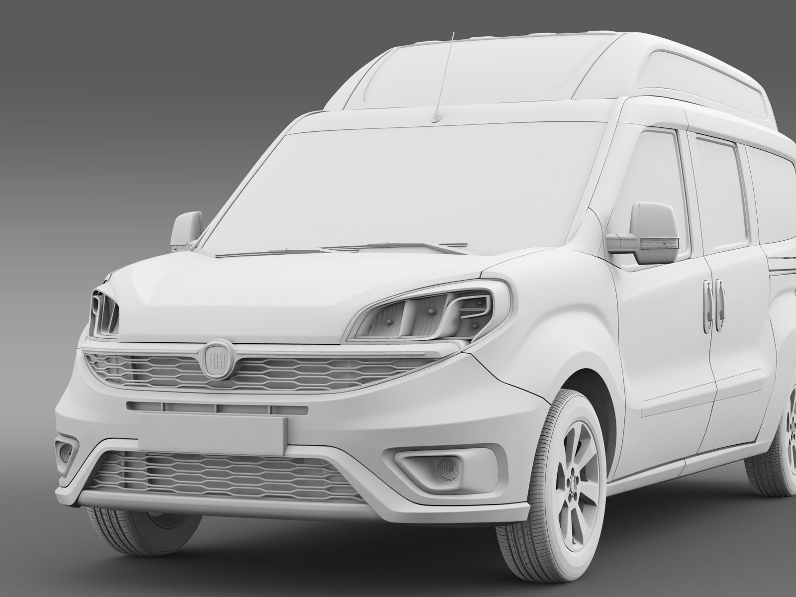 Fiat Doblo HighRoof Maxi 263 2017 3D model_15