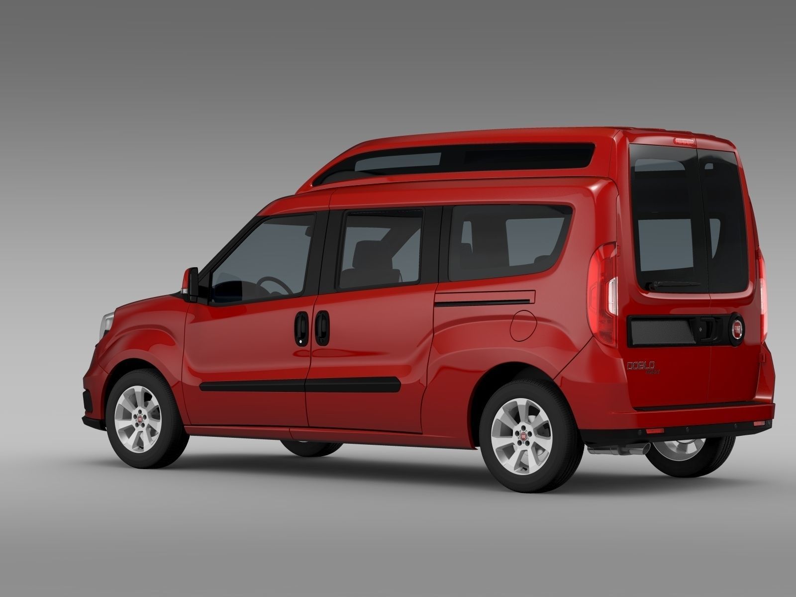... fiat doblo highroof maxi 263 2017 3d model max obj mtl 3ds fbx c4d lwo lw ...