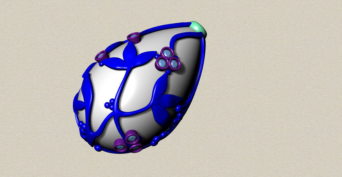 pendant leaf01 3D print model_4