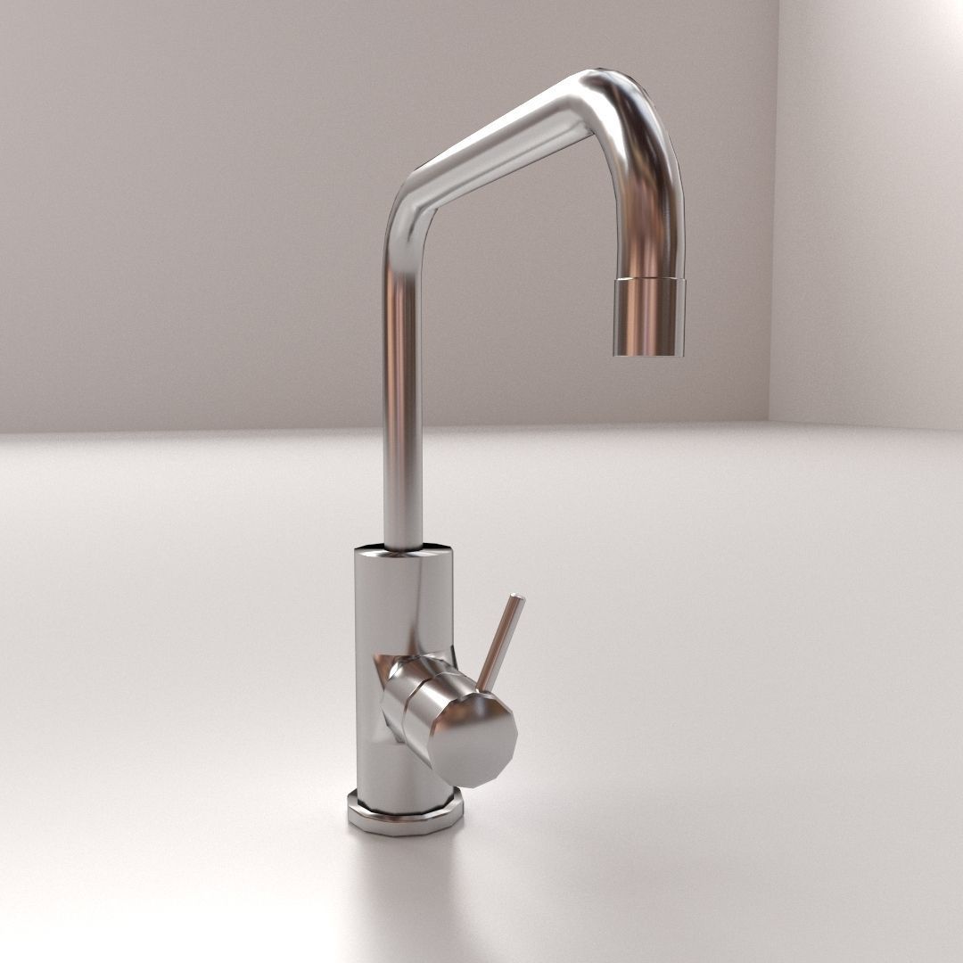 Faucet kitchen 3D model_1