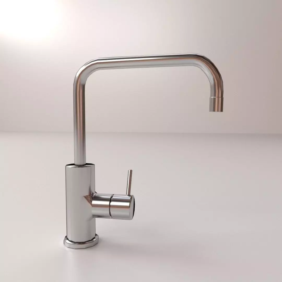 Faucet kitchen 3D model_0
