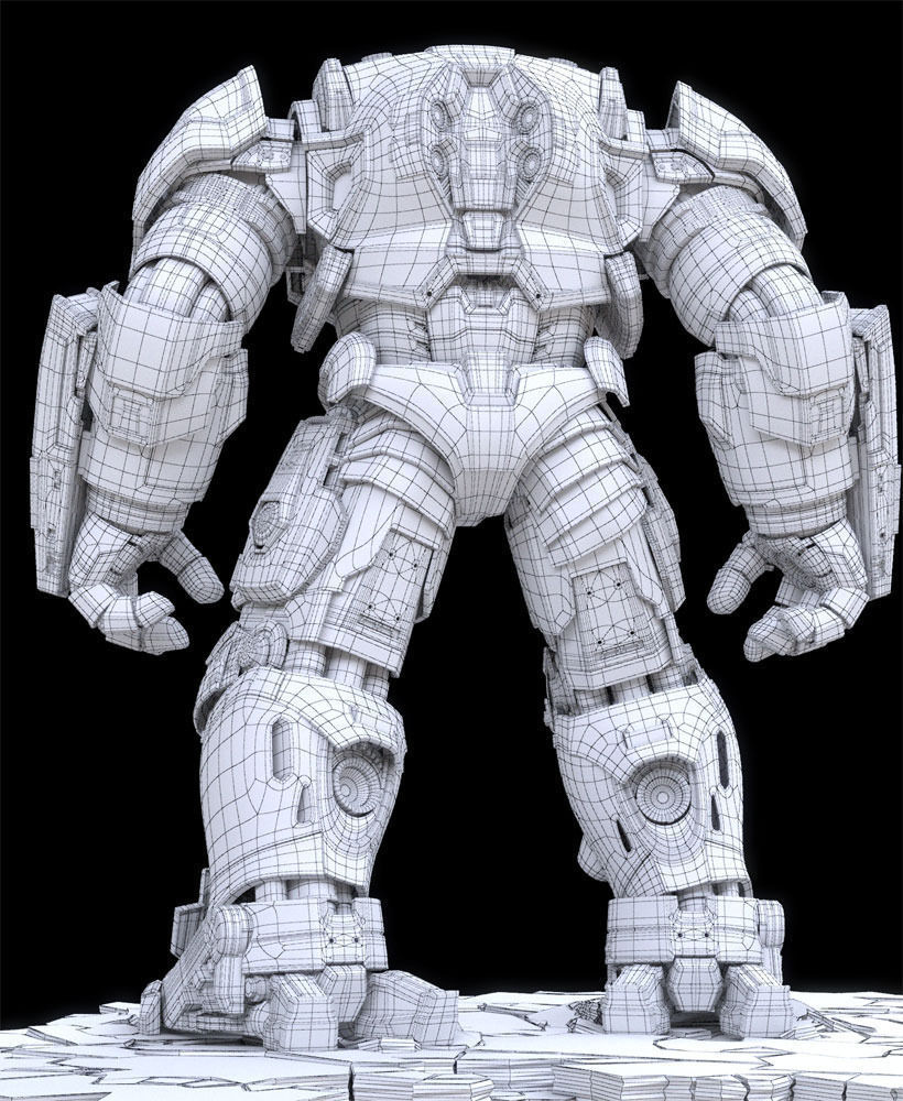 Iron Man Mark 44 - Hulkbuster Armor 3D model_2