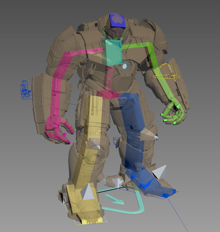 Iron Man Mark 44 - Hulkbuster Armor 3D model_4