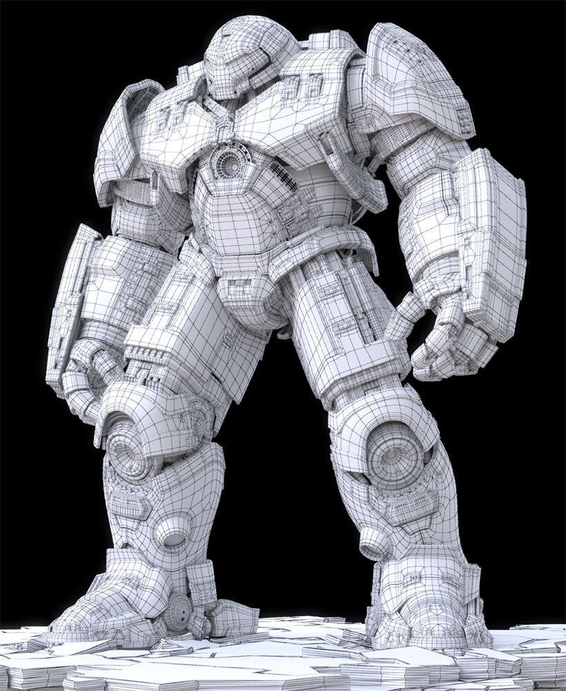 Iron Man Mark 44 - Hulkbuster Armor 3D model_3