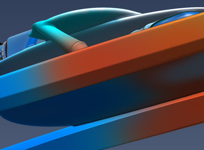 Thrust hovercraft Free 3D model_19