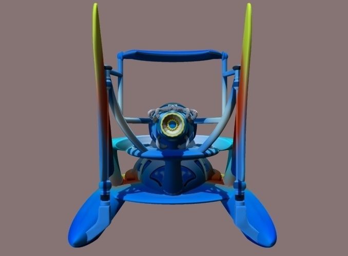 Thrust hovercraft Free 3D model_2