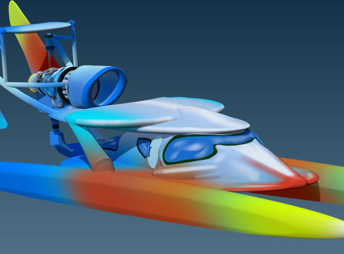 Thrust hovercraft Free 3D model_6