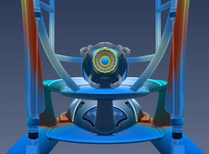 Thrust hovercraft Free 3D model_23