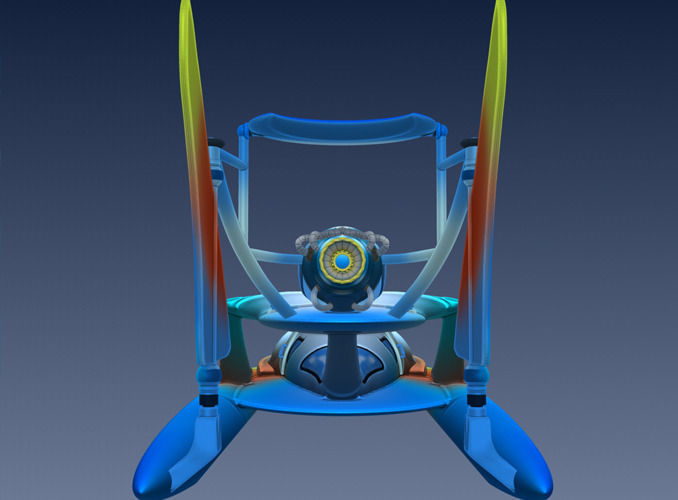 Thrust hovercraft Free 3D model_24