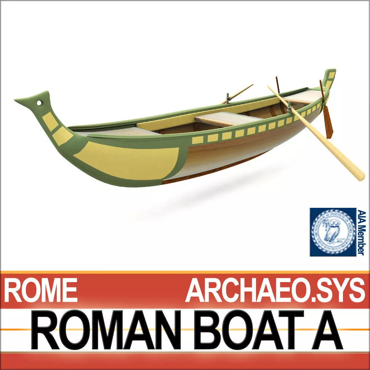 Ancient Roman Boat A 3D model_0