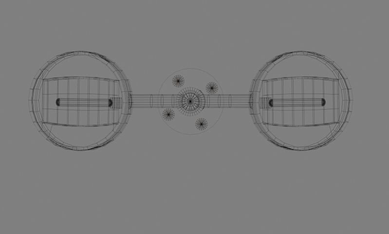 light-small-double-pedestrian street lamp 3D model_4