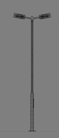 light-small-double-pedestrian street lamp 3D model_3