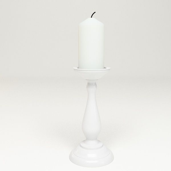 Ceramic Candlestick 3D model_2
