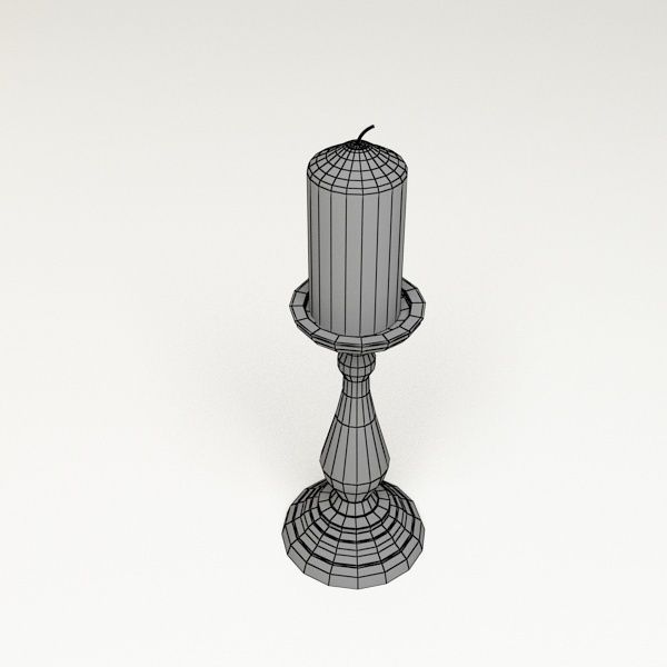 Ceramic Candlestick 3D model_8