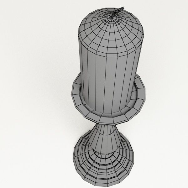 Ceramic Candlestick 3D model_7