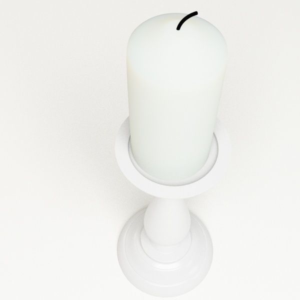 Ceramic Candlestick 3D model_1