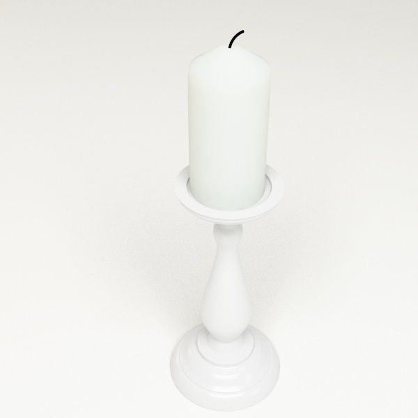 Ceramic Candlestick 3D model_3