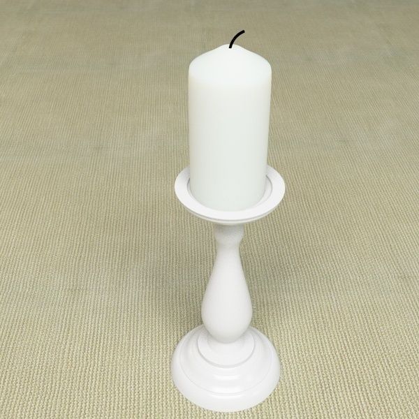 Ceramic Candlestick 3D model_5