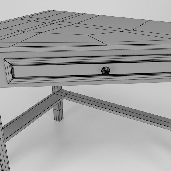 Corner Desk 3D model_7