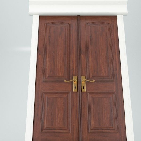 Double Doors 3D model_5