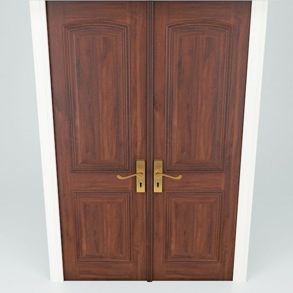 Double Doors 3D model_2