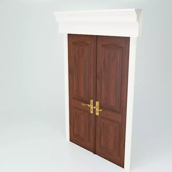 Double Doors 3D model_0