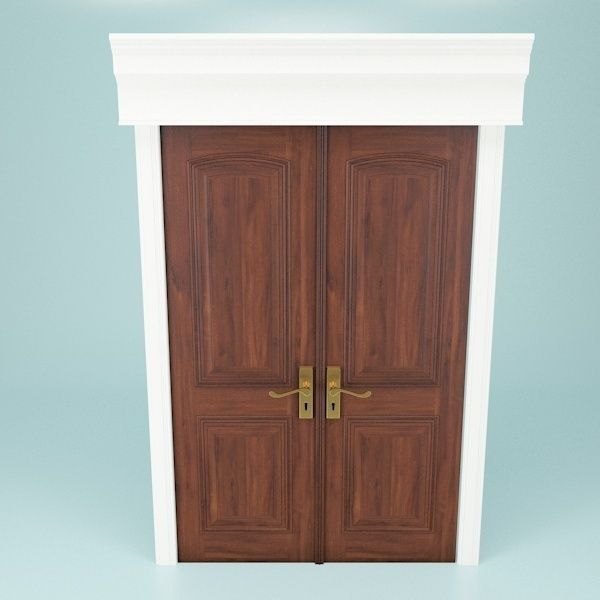 Double Doors 3D model_8
