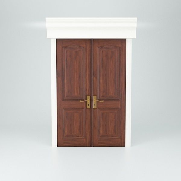 Double Doors 3D model_3