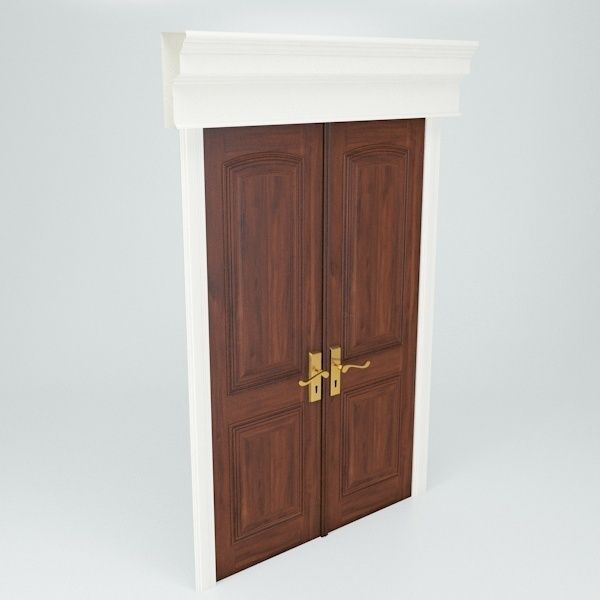 Double Doors 3D model_1