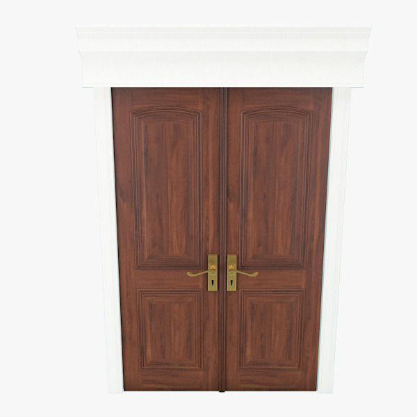 Double Doors 3D model_7