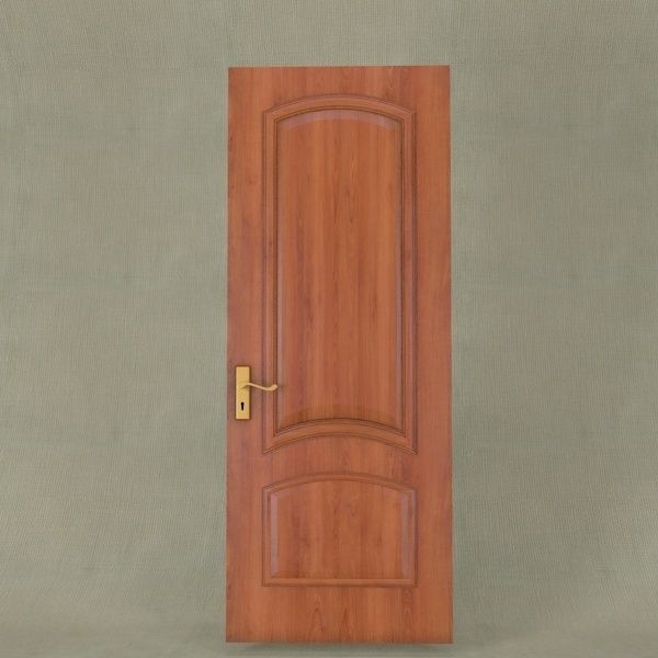 Simple Wooden Door 3D model_6
