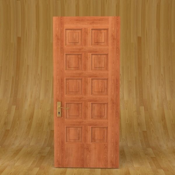 Panel Door 3D model_5