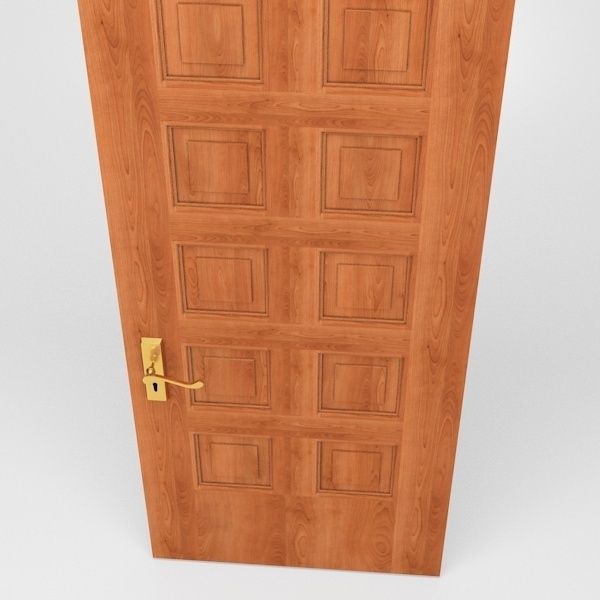 Panel Door 3D model_4