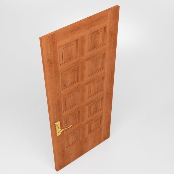 Panel Door 3D model_3