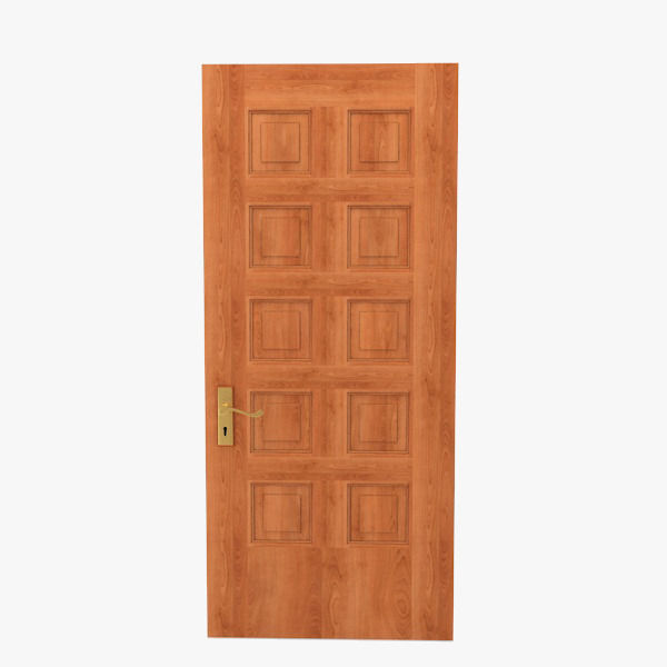 Panel Door 3D model_8