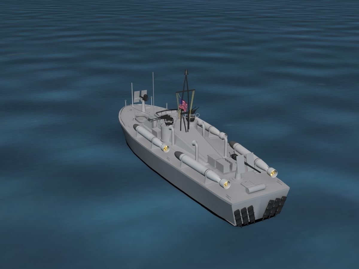 Patrol Torpedo Boat 3D model_7