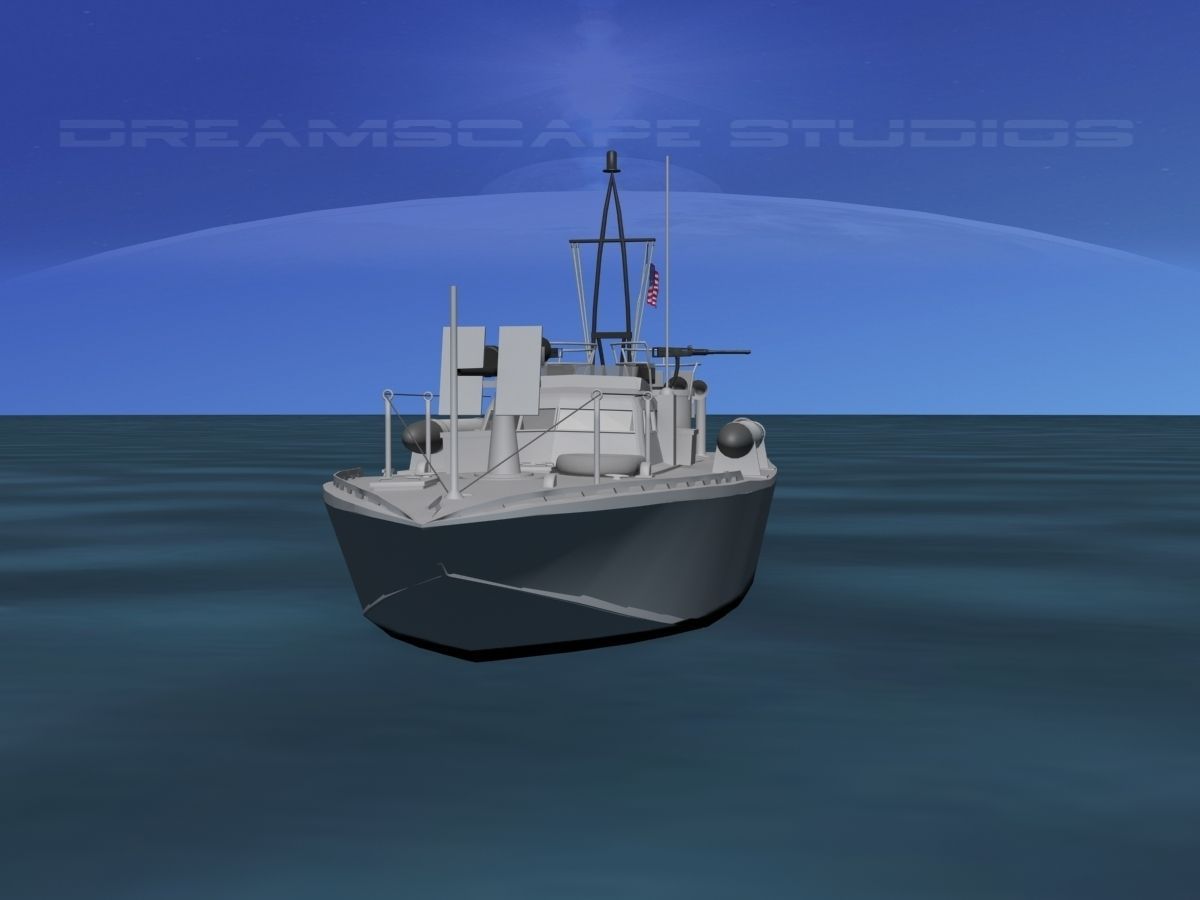 Patrol Torpedo Boat 3D model_1