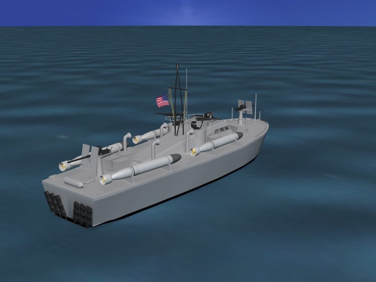 Patrol Torpedo Boat 3D model_5