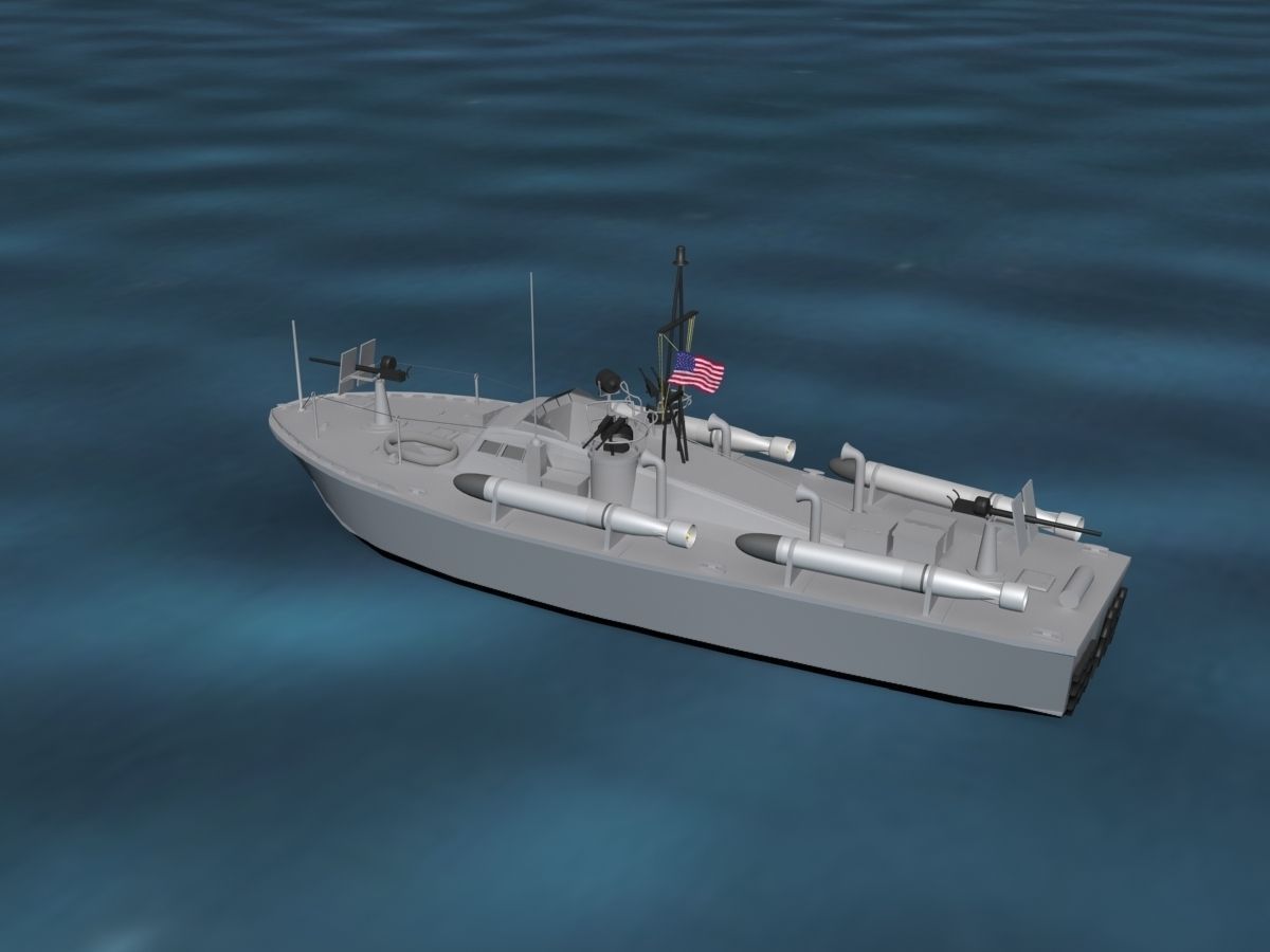 Patrol Torpedo Boat 3D model_10